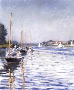 Gustave Caillebotte - Boats on the Seine at Argenteuil 2