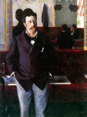 Gustave Caillebotte - At the Cafe, Rouen