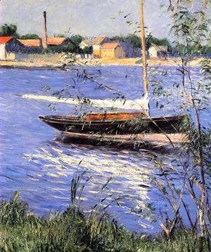 Gustave Caillebotte - Anchored Boat On The Seine At Argenteuil
