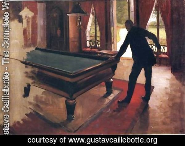 Gustave Caillebotte - Billiards (unfinished)