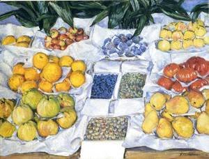Gustave Caillebotte - Fruit Displayed on a Stand 1881-82