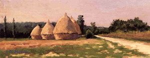 Gustave Caillebotte - Landscape With Haystacks
