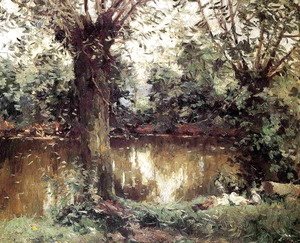 Gustave Caillebotte - Landscape  Banks Of The Yerres