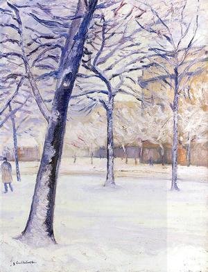 Gustave Caillebotte - Park In The Snow  Pari