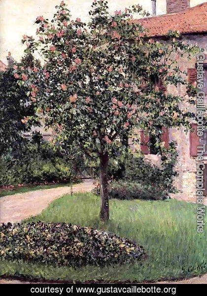 Gustave Caillebotte - Petit Gennevilliers  Facade  Southeast Of The Artists Studio  Overlooking The Garden  Spring