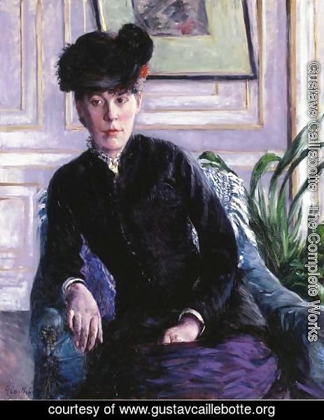 Gustave Caillebotte - Portrait Of A Young Woman In An Interior Aka Portrait Of Madame H