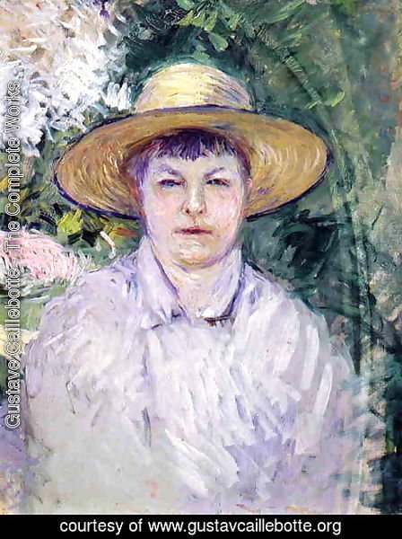 Gustave Caillebotte - Portrait Of Madame Renoir