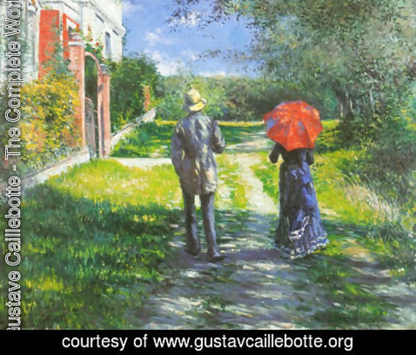 Gustave Caillebotte - Rising Road