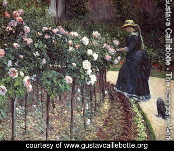 Gustave Caillebotte - Roses  Garden At Petit Gennevilliers
