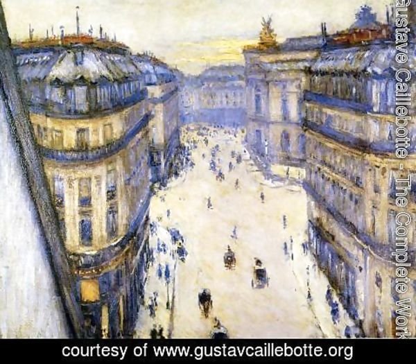 Gustave Caillebotte - Rue Halevy  Seen From The Sixth Floor