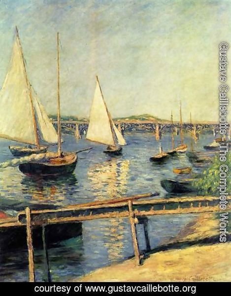 Gustave Caillebotte - Sailboats In Argenteuil