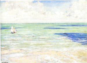 Gustave Caillebotte - Seascape  Regatta At Villers