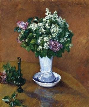 Gustave Caillebotte - Still LIfe With A Vase Of Lilacs