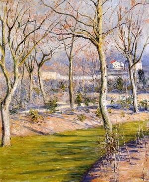 Gustave Caillebotte - The Garden At Petit Gennevilliers In Winter