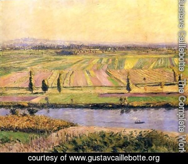 Gustave Caillebotte - The Gennevilliers Plain  Seen From The Slopes Of Argenteuil