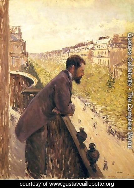 Gustave Caillebotte - The Man On The Balcony2