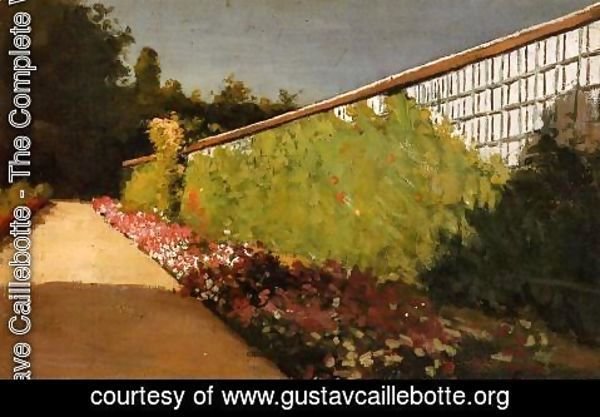 Gustave Caillebotte - The Wall Of The Kitchen Garden  Yerres