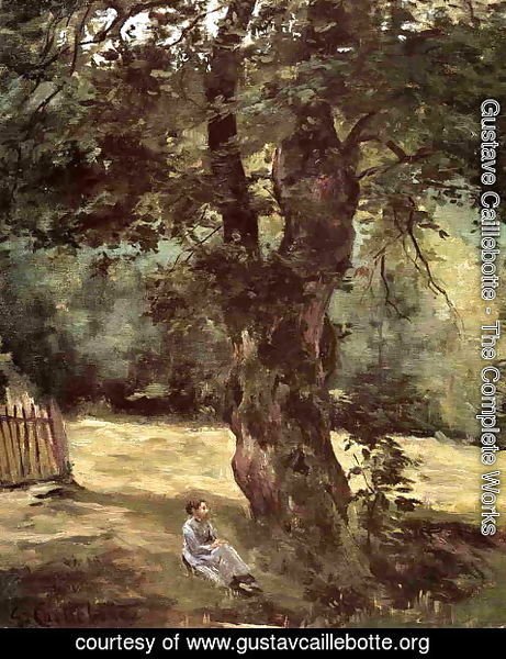 Gustave Caillebotte - Woman Seated Under A Tree
