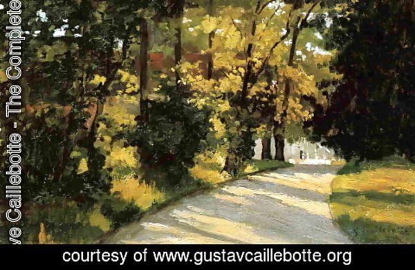 Gustave Caillebotte - Yerres  Path Through The Woods In The Park