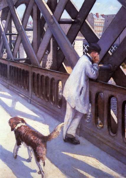Le Pont De L'Europe (detail) by Gustave Caillebotte