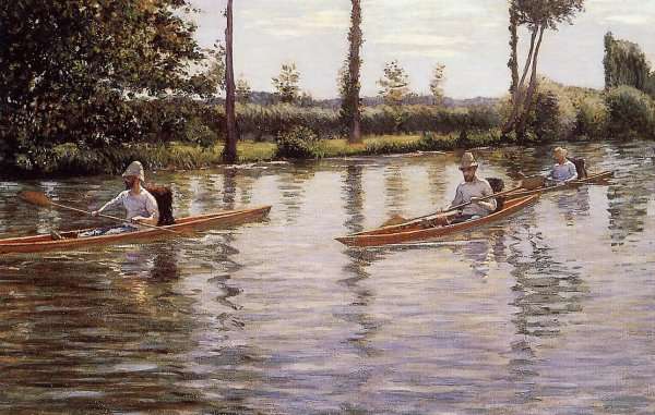 Perissoires sur l'Yerres by Gustave Caillebotte