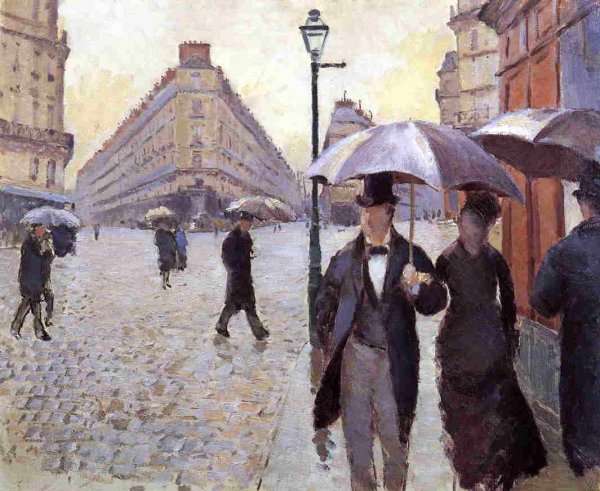 Paris Street: A Rainy Day (study) by Gustave Caillebotte