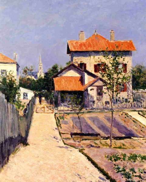 The Artists House At Petit Gennevilliers by Gustave Caillebotte