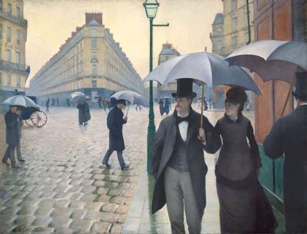 Paris Street- Rainy Weather 1877 by Gustave Caillebotte