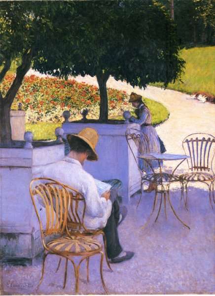 The Orange Trees by Gustave Caillebotte