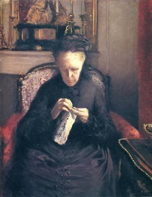 Gustave Caillebotte - Portait of Madame Martial Caillebote (the artist's mother)