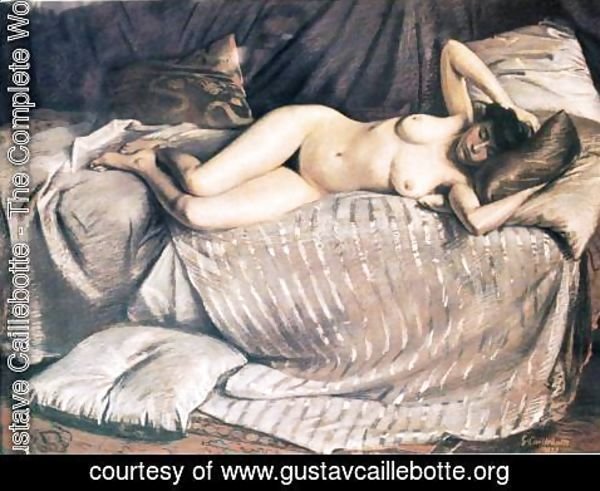 Gustave Caillebotte - Femme Nue Etendue Sur Un Divan (Naked Woman Lying on a Couch)