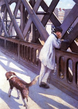 Gustave Caillebotte - Le Pont De L'Europe (detail)