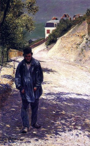 Gustave Caillebotte - Claude Monet Walking, 1884