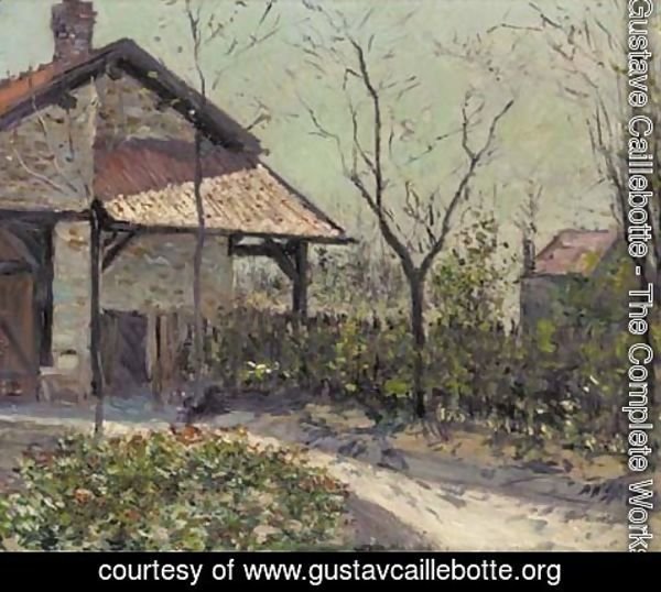Gustave Caillebotte - Hangar dans le jardin du Petit Gennevilliers