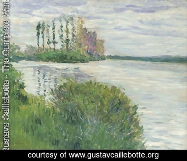 Gustave Caillebotte - La Seine et la pointe de l'Ile Marande