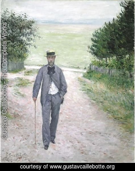 Gustave Caillebotte - Promeneur au bord de la mer