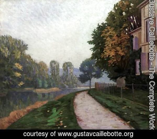 Gustave Caillebotte - Riverbank in Morning Haze