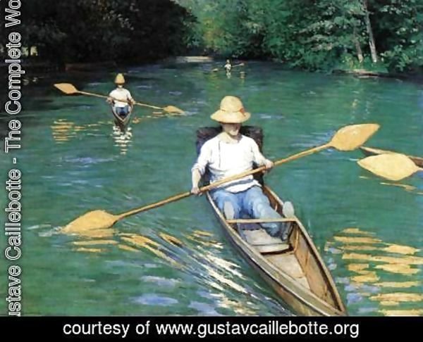 Gustave Caillebotte - Canoeing on the Yerres