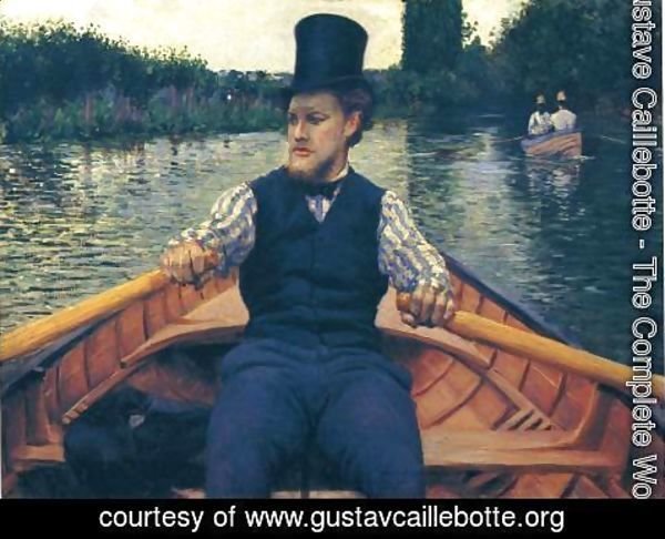 Gustave Caillebotte - Rower in a Top Hat