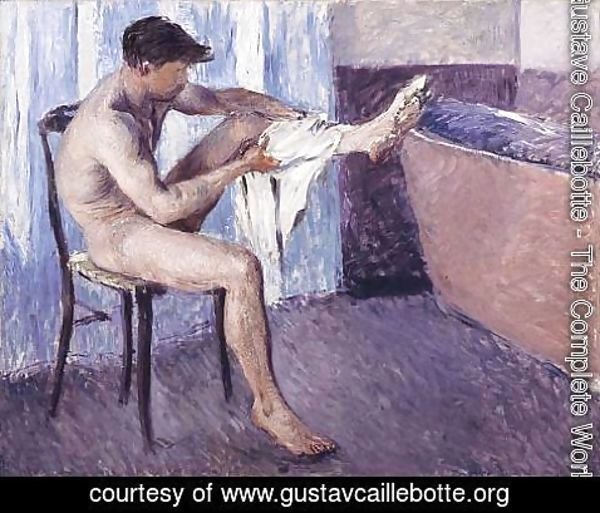 Gustave Caillebotte - Man drying his leg