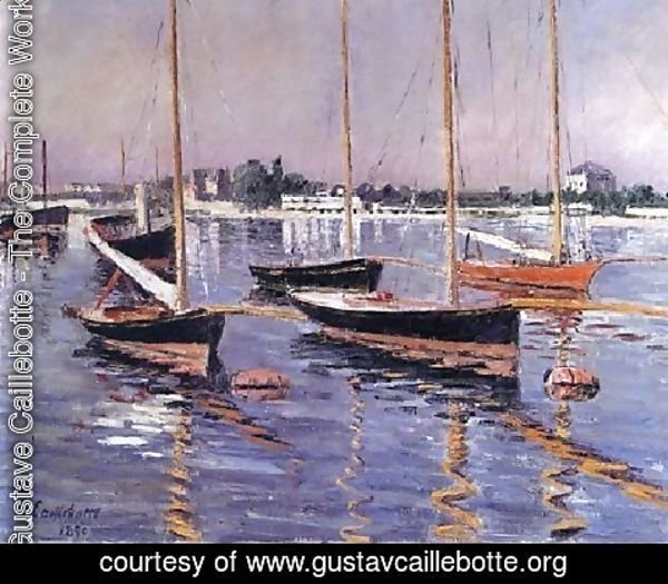 Gustave Caillebotte - Boats On The Seine At Argenteuil
