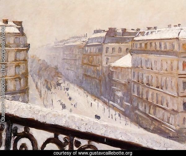 Boulevard Haussmann  Snow
