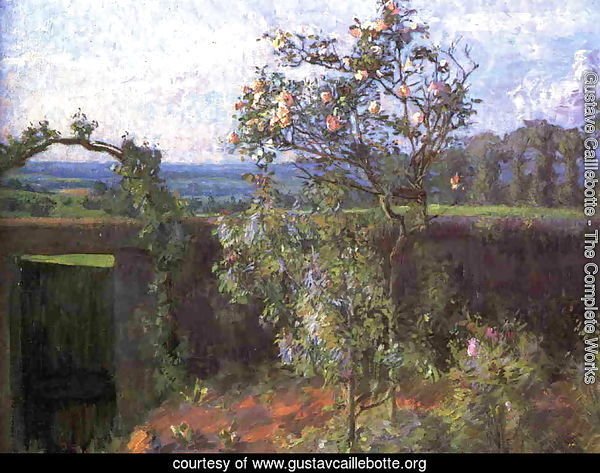 Landscape Near Yerres Aka View Of The Yerres Valley And The Garden Of The Artists Family Property