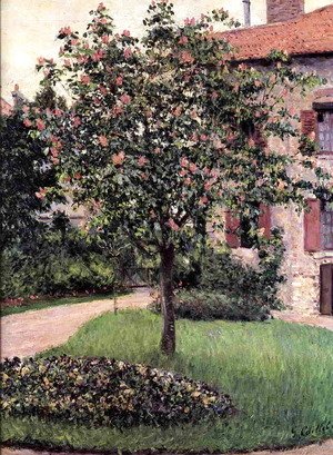 Gustave Caillebotte - Petit Gennevilliers  Facade  Southeast Of The Artists Studio  Overlooking The Garden  Spring