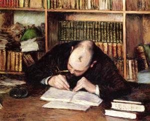 Gustave Caillebotte - Portrait Of A Man Writing In His Study
