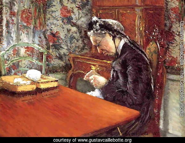 Portrait Of Madame Boissiere Knitting