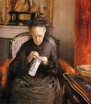 Gustave Caillebotte - Portrait Of Madame Martial Caillebote (the Artists Mother)