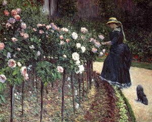 Gustave Caillebotte - Roses  Garden At Petit Gennevilliers