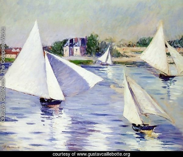 Sailboats On The Seine At Argenteuil