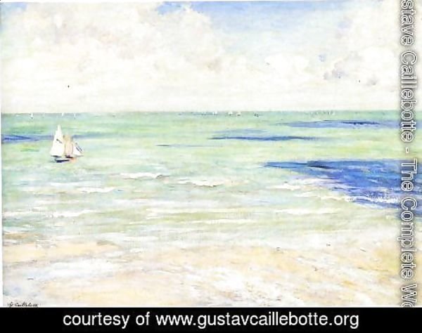 Gustave Caillebotte - Seascape  Regatta At Villers